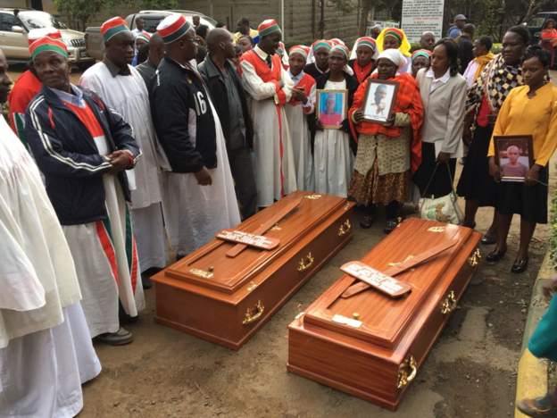 Funerals are taking place today of some of the victims allegedly killed by Kenyan police